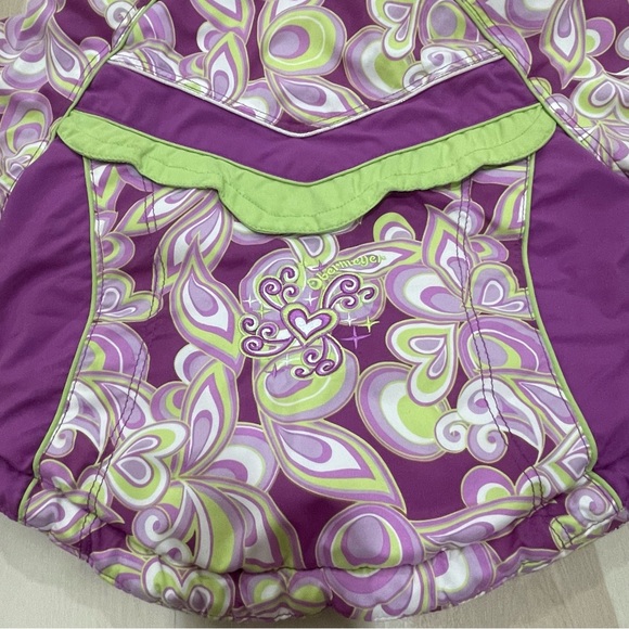 Obermeyer Toddler Winter Coat Girls Size 2 Flower Child Purple and Green. - Picture 14 of 14